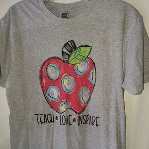Next Level Apparel Teacher T Shirt Teach Love Inspire
